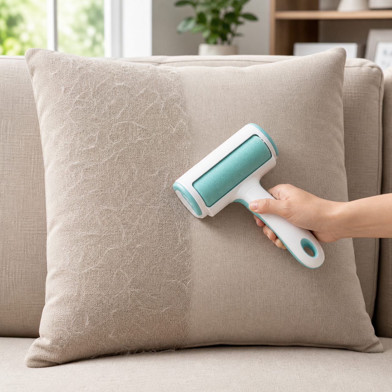 FurLift Reusable Pet Hair Roller for Couch & Car